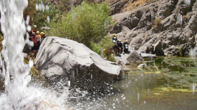 Caminando por cascadas